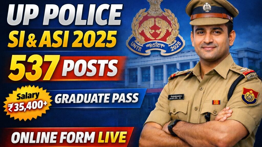 UP Police Sub-Inspector & ASI Recruitment 2025