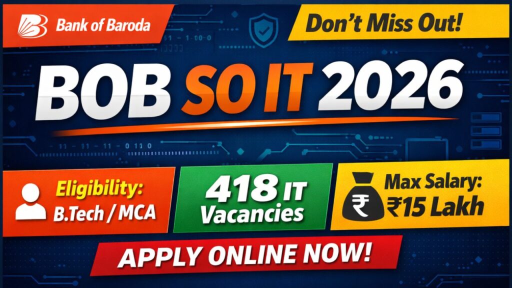 Bank of Baroda IT Recruitment 2026