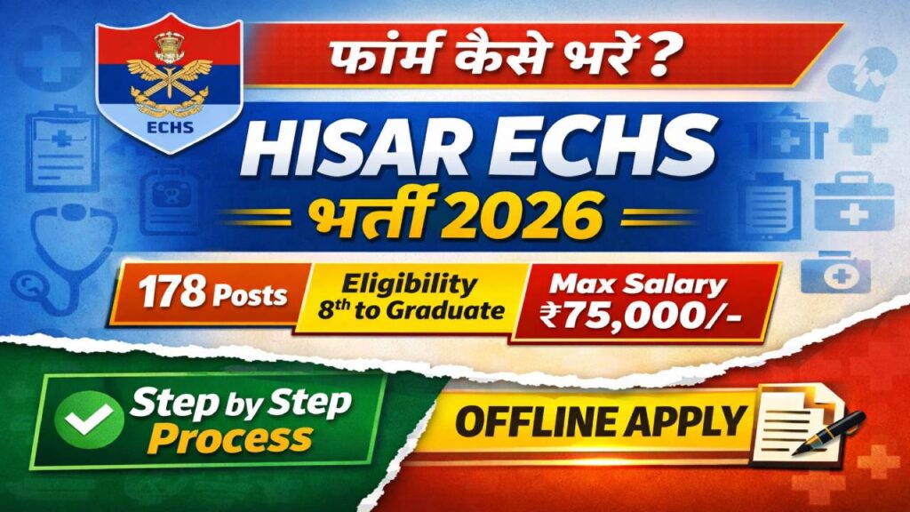 ECHS Hisar Recruitment 2026