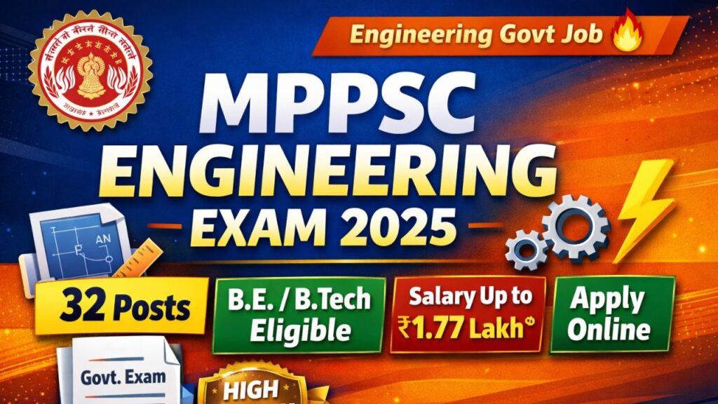 MPPSC Engineering Recruitment 2026