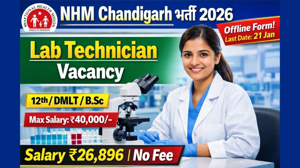NHM Chandigarh Lab Technician Recruitment 2026