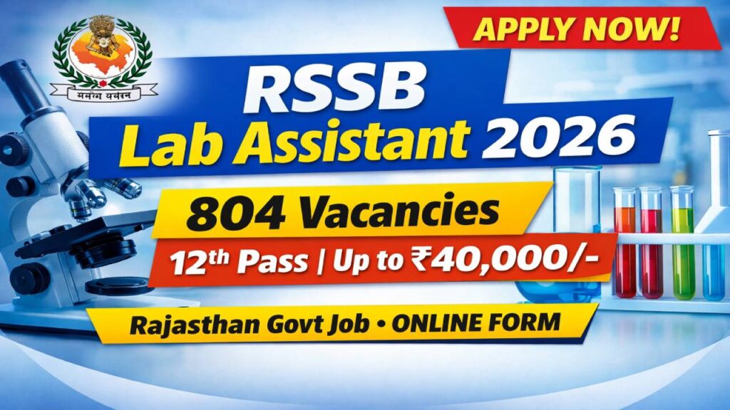 RSSB Lab Assistant Recruitment 2026