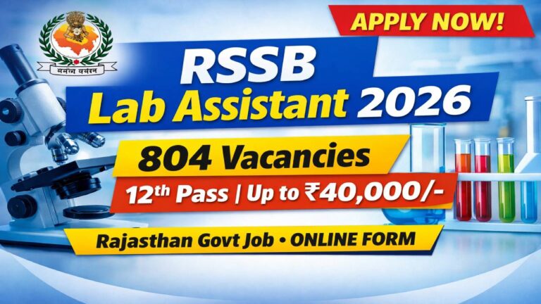 RSSB Lab Assistant Recruitment 2026