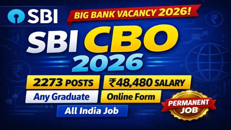 SBI Circle Based Officer Recruitment 2026