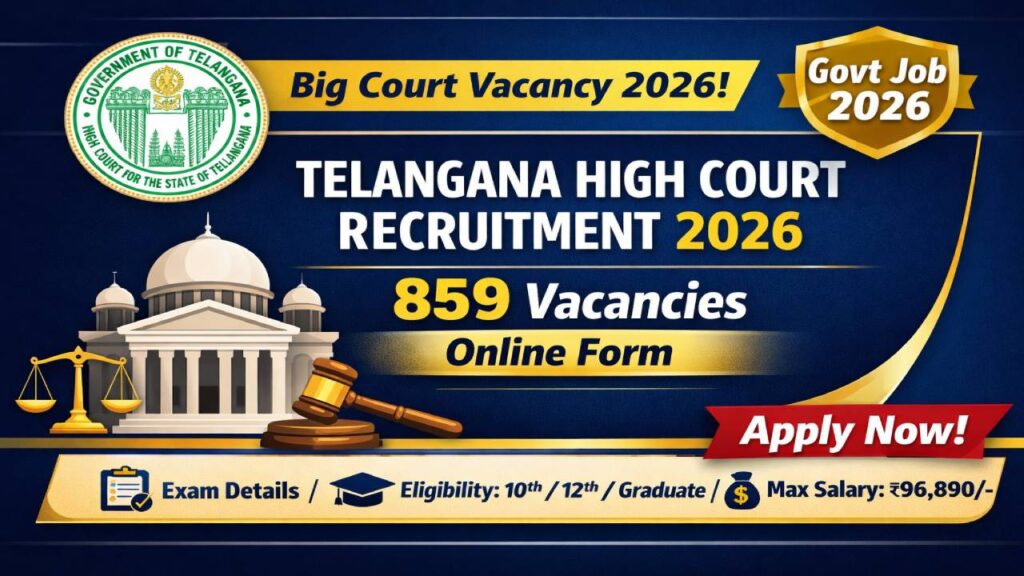 Telangana High Court Recruitment 2026