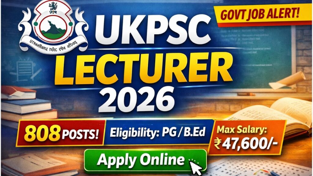 UKPSC प्रवक्ता भर्ती 2025