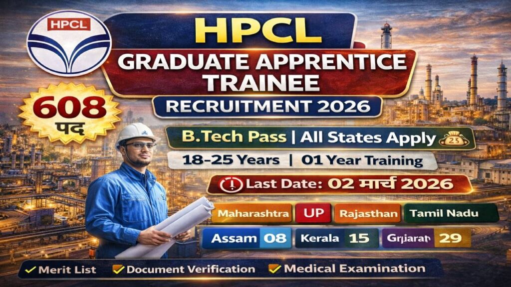 HPCL Graduate Apprentice Trainee 2026