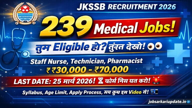 JKSSB Recruitment 2026