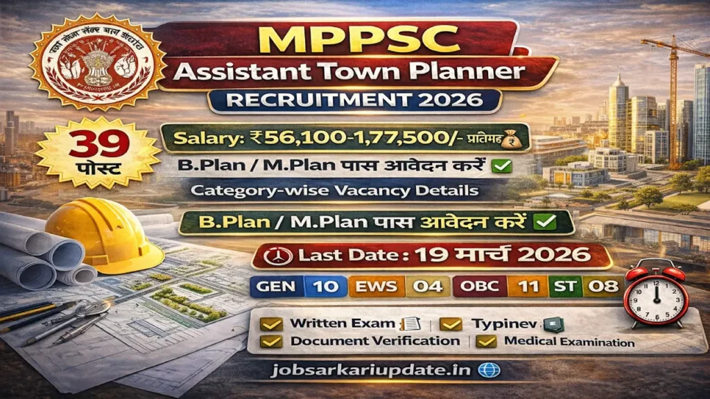 MPPSC Assistant Town Planner Recruitment 2026
