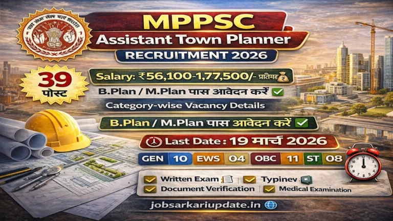 MPPSC Assistant Town Planner Recruitment 2026