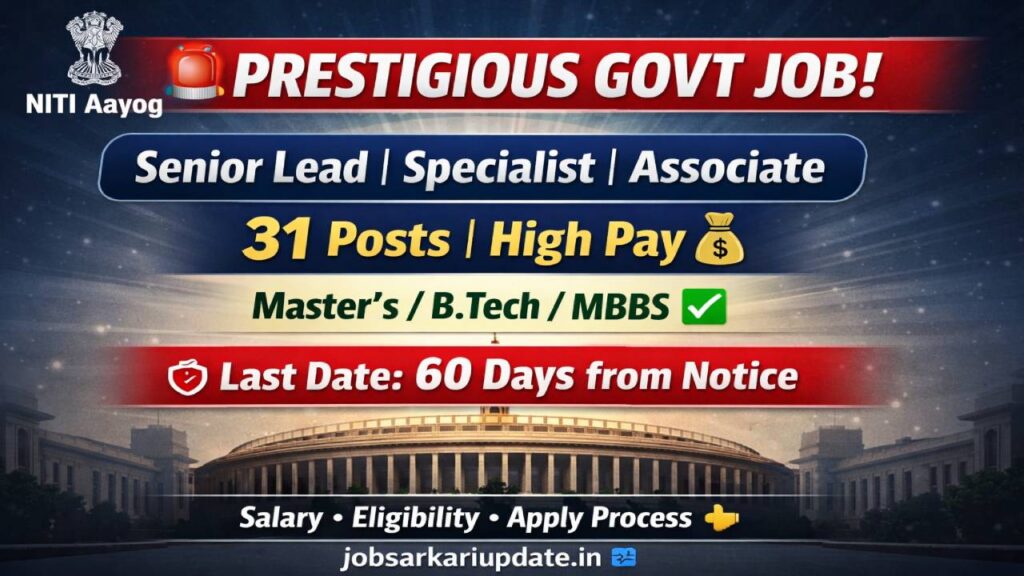 NITI Aayog Flexi Pool Recruitment 2025