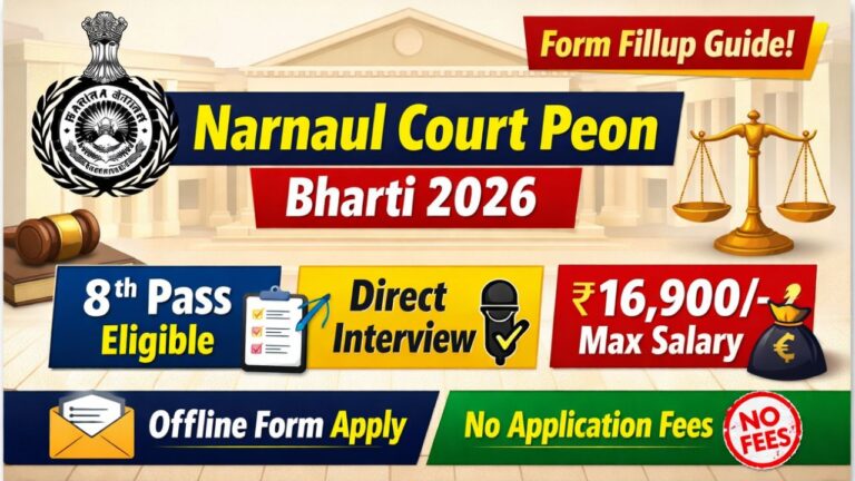 Narnaul Court Peon Recruitment 2026