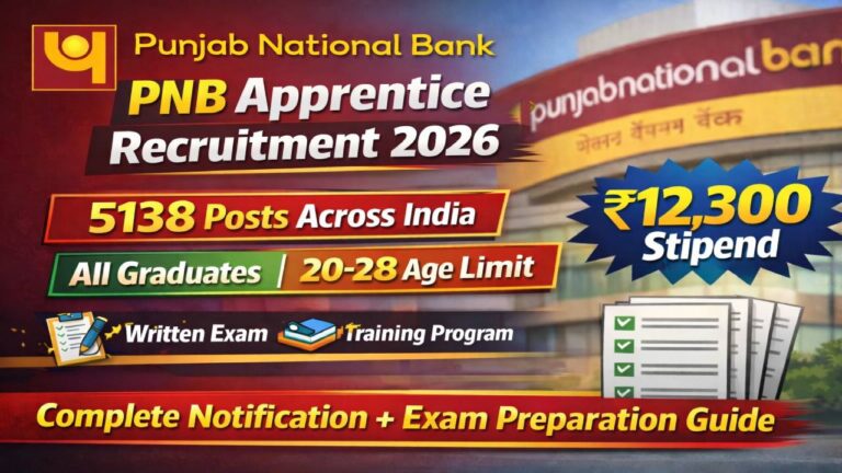 PNB Apprentice Recruitment 2026