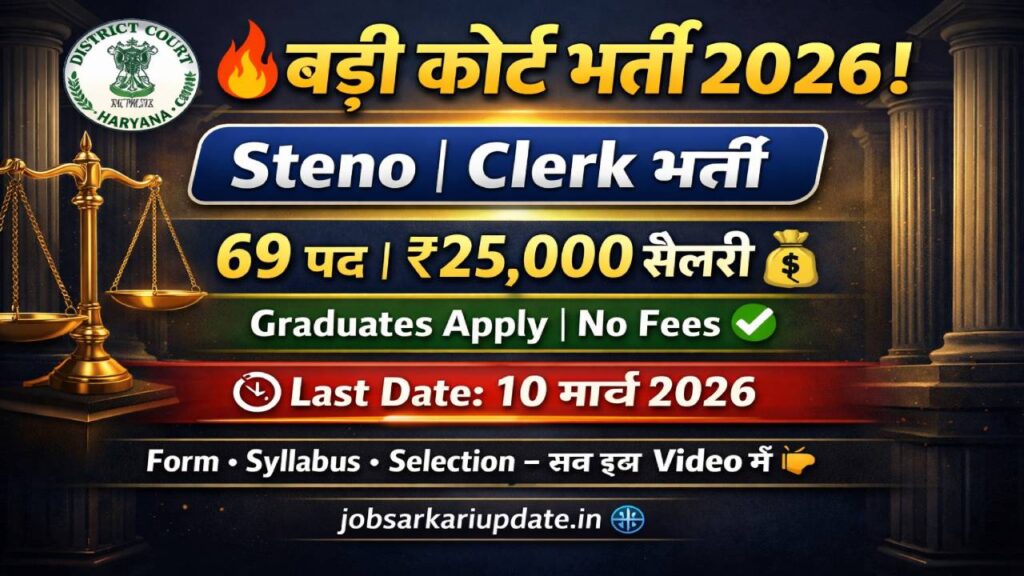 Palwal Court Recruitment 2026