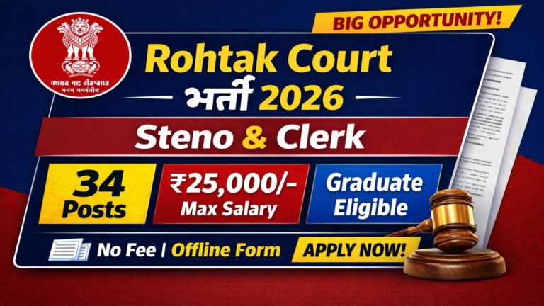 Rohtak Court Recruitment 2026