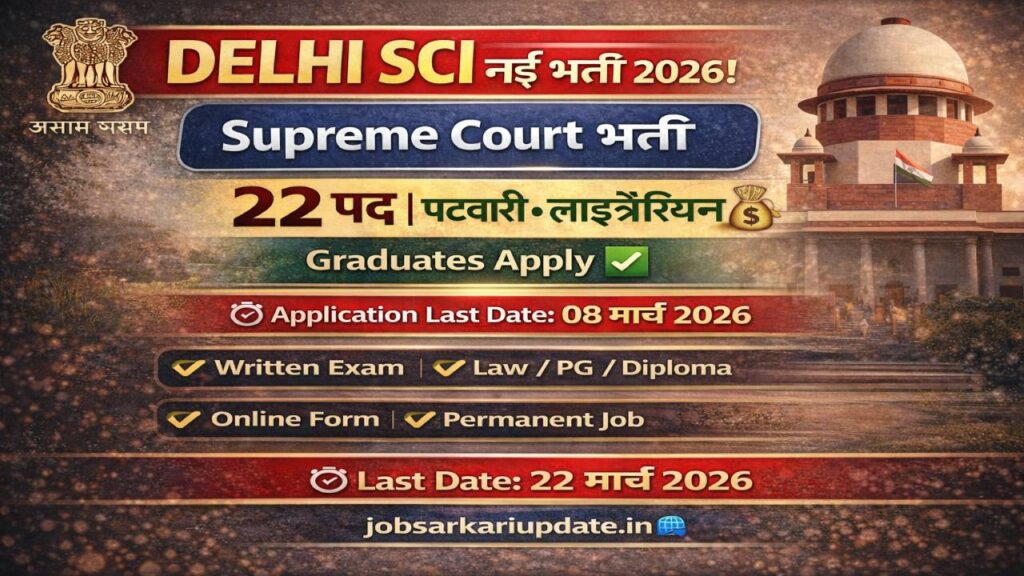 Supreme Court of India Recruitment 2026