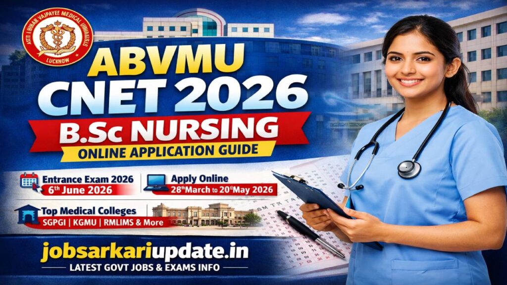 ABVMU CNET 2026 B.Sc Nursing Apply Online