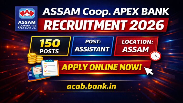 Assam Cooperative Apex Bank Assistant Recruitment 2026
