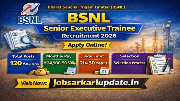 BSNL Senior Executive Trainee Recruitment 2026