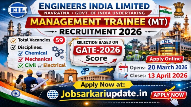EIL Management Trainee Recruitment 2026 GATE