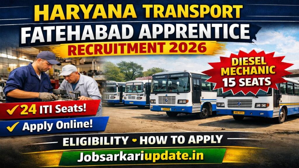 Haryana Transport Fatehabad Apprentice Recruitment 2026