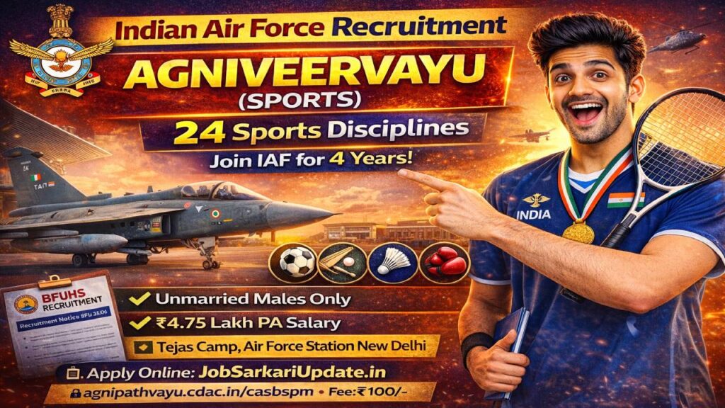 IAF Agniveervayu Sports Recruitment 2026
