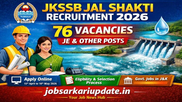 JKSSB Jal Shakti Department Recruitment 2026