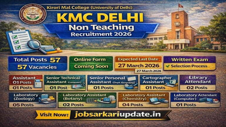 Kirori Mal College Non-Teaching Recruitment 2026
