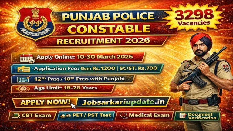 Punjab Police Constable Recruitment 2026