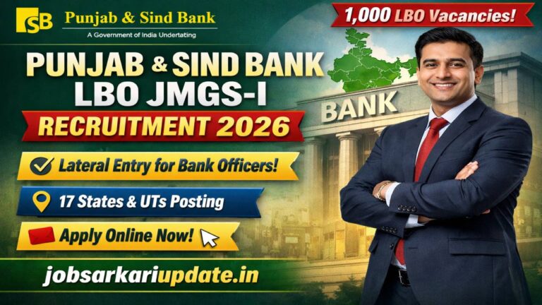 Punjab Sind Bank LBO JMGS-I Recruitment 2026
