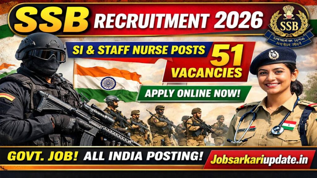 SSB Sub Inspector Recruitment 2026