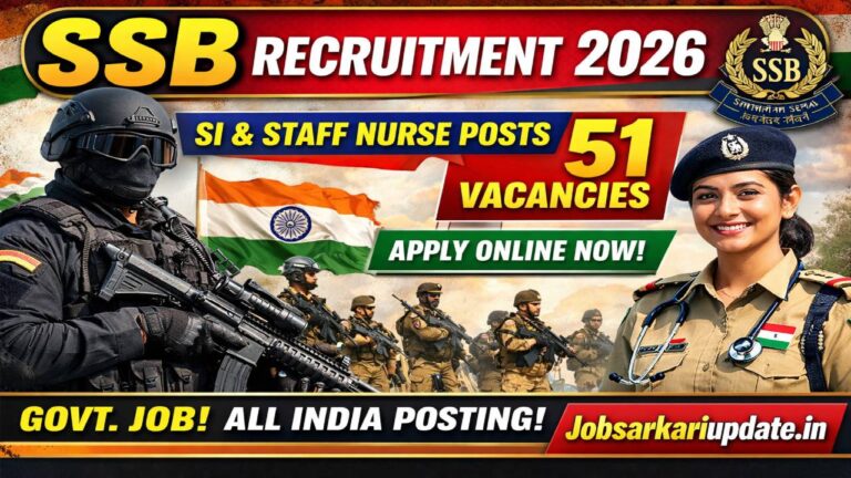 SSB Sub Inspector Recruitment 2026