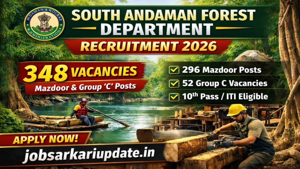 South Andaman Forest Department Recruitment 2026