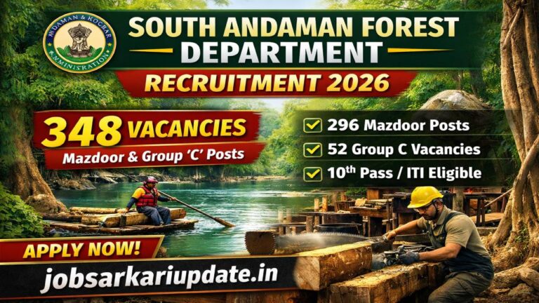 South Andaman Forest Department Recruitment 2026
