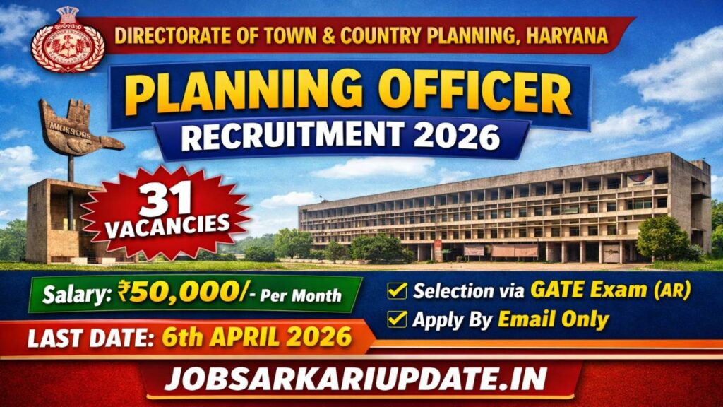 TCP Haryana Planning Officer 2026 Apply Online