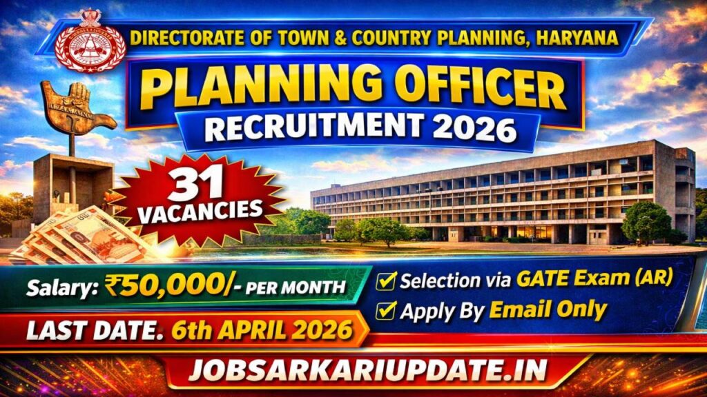 TCP Haryana Planning Officer 2026 Eligibility