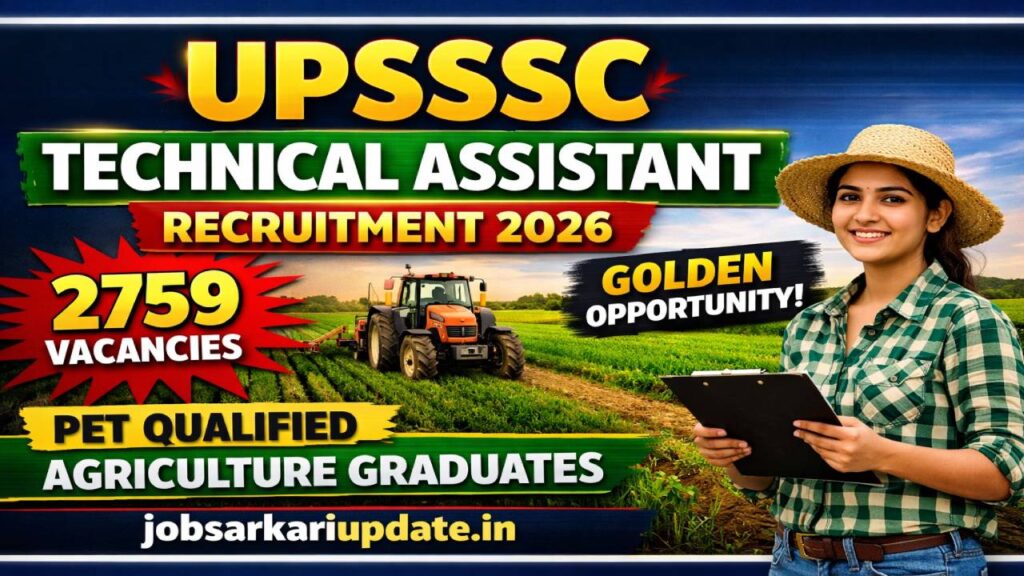 UPSSSC Technical Assistant Group-C Recruitment 2026