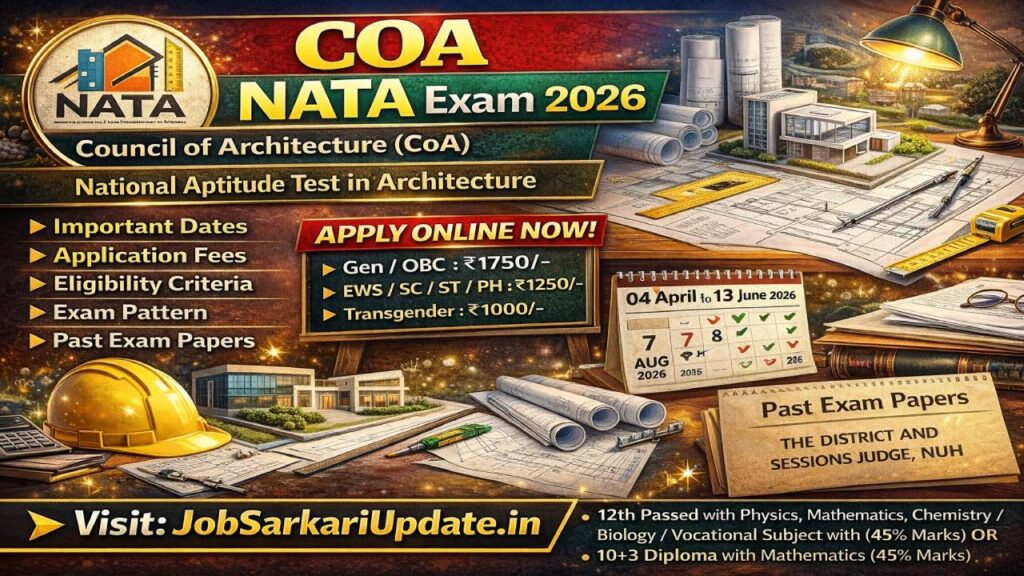 how to apply for NATA 2026 architecture entrance exam