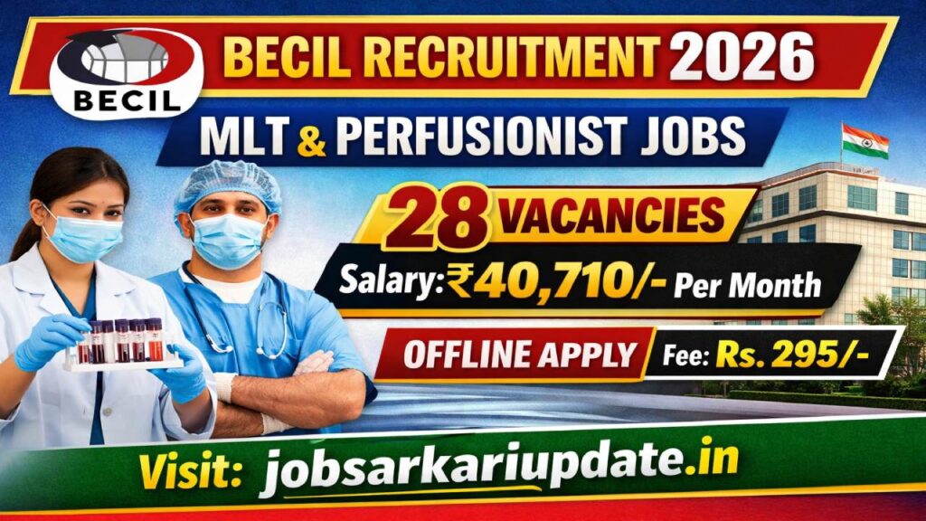 BECIL Medical Lab Technician Recruitment 2026