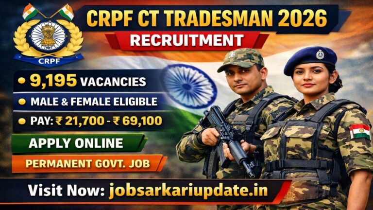 CRPF Constable Tradesman 2026 state wise vacancy details