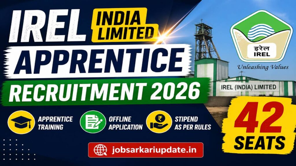 IREL India apprentice recruitment 2026 OSCOM vacancy trade wise