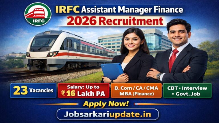 IRFC Assistant NE5 vacancy 2026 apply online