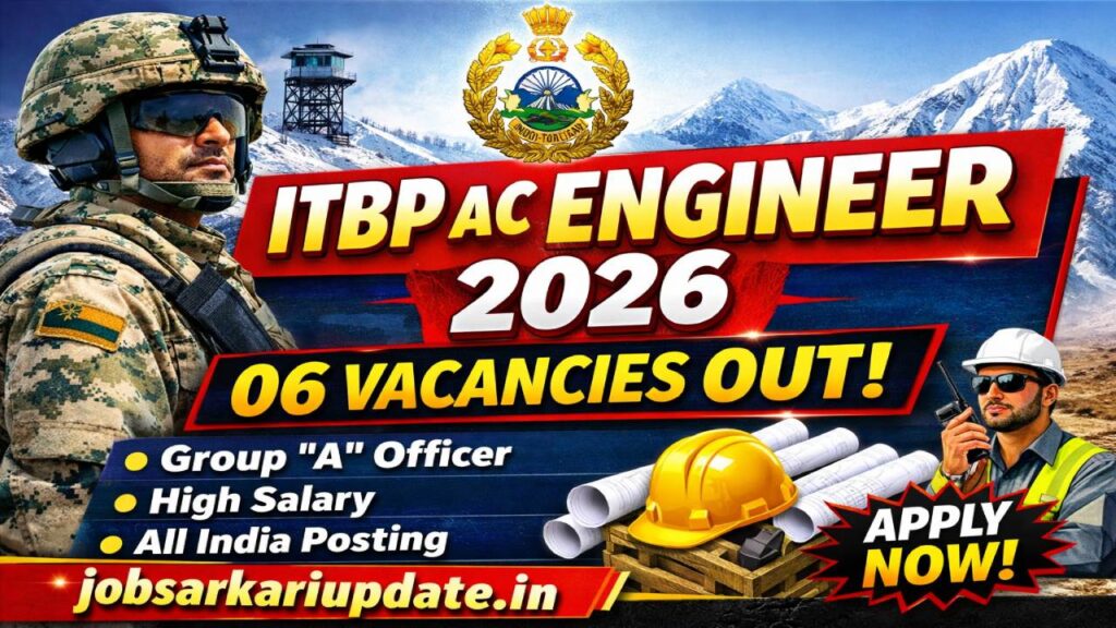 ITBP Assistant Commandant Engineer eligibility criteria 2026