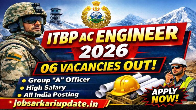 ITBP Assistant Commandant Engineer eligibility criteria 2026
