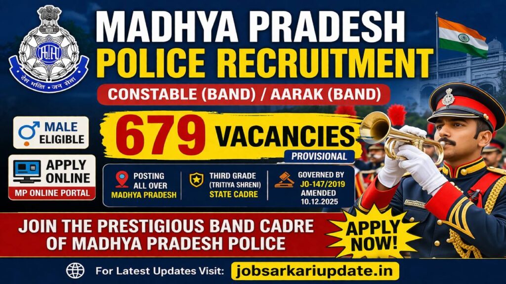 MP Police Band Constable 2026 apply online