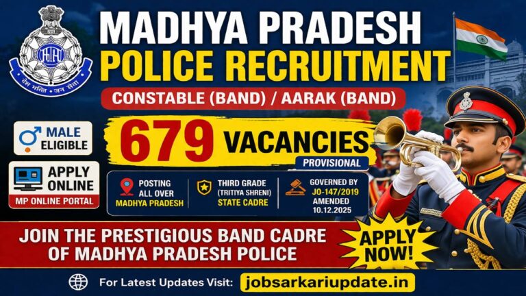 MP Police Band Constable 2026 apply online