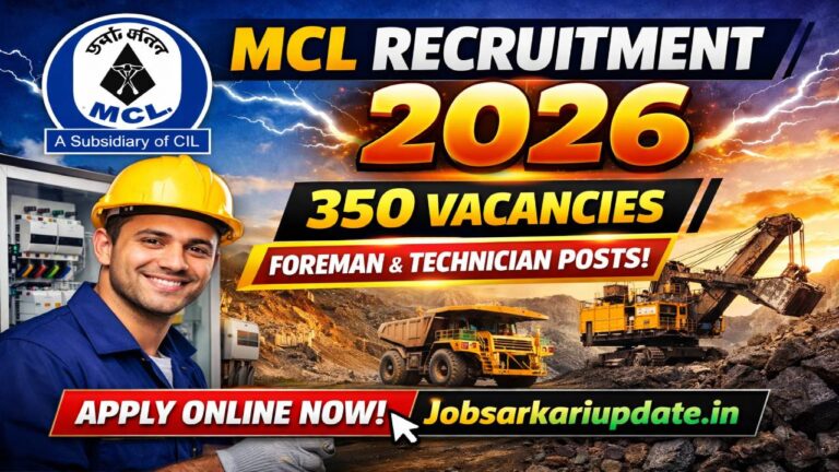 Mahanadi Coalfields Limited Technician Recruitment 2026