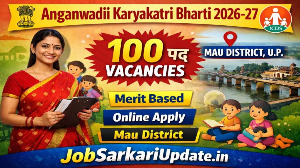 Mau Anganwadi Karyakatri age limit category wise 2026