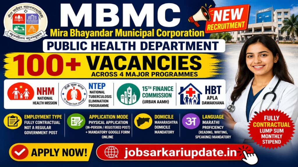 Mira Bhayandar MBMC NHM recruitment 2026 salary post details