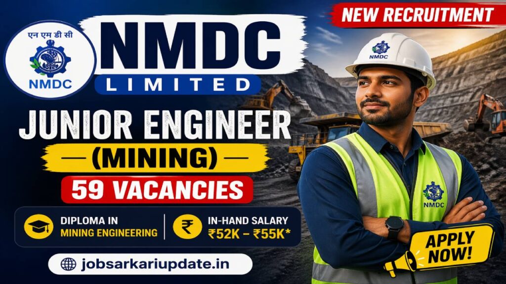 NMDC Junior Engineer Mining salary in hand 2026